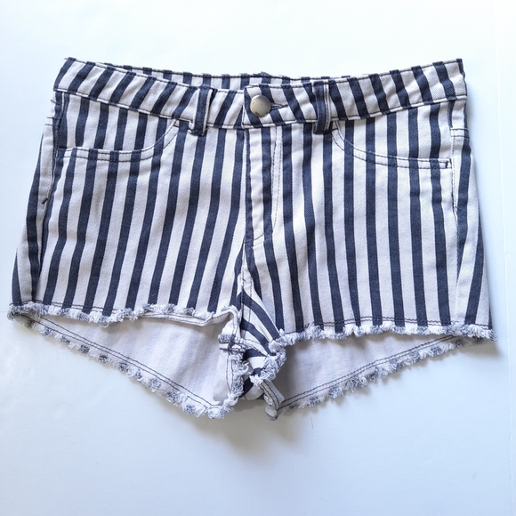 H&M Pants - H&M Conscious Collection Blue White Stripe Shorts